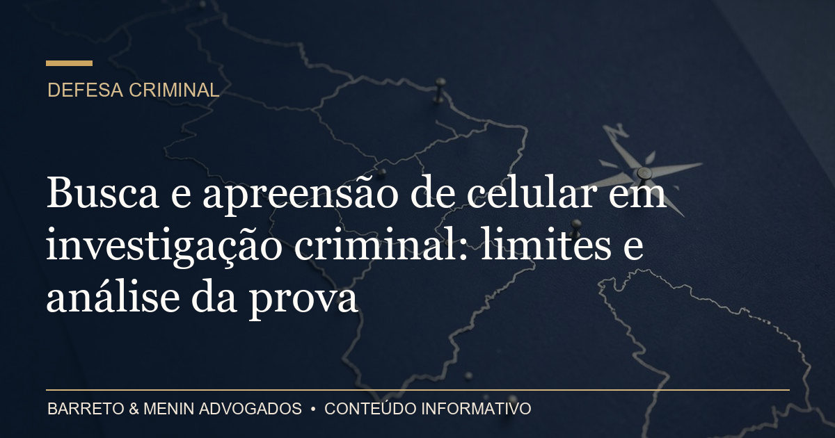 Busca domiciliar em investigação de crime sexual: requisitos e documentação